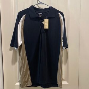 Brand new Haggar Cool 18 Performance black golf polo